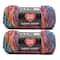 2 Pack Red Heart® Super Saver® Bitty Stripes™ Yarn